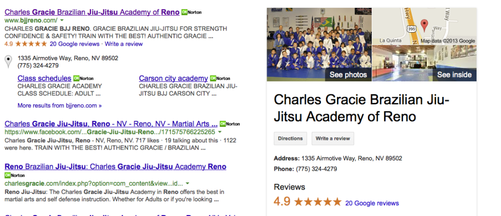 Google Virtual Tour for Charles Gracie in Reno